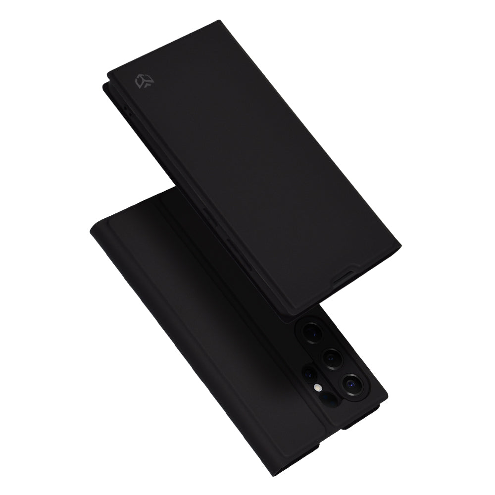 Coque pour Samsung Galaxy S25 Ultra S938, Techsuit, Magskin Book, Noire