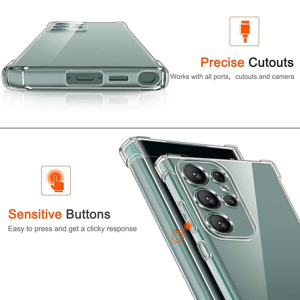 Coque pour Samsung Galaxy S25 Ultra S938, Techsuit, Antichoc Claire, Transparente