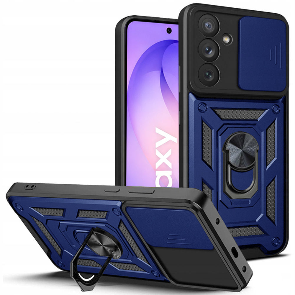 Coque pour Samsung Galaxy S26 FE S741 / S25 FE, Techsuit, CamShield, Bleue