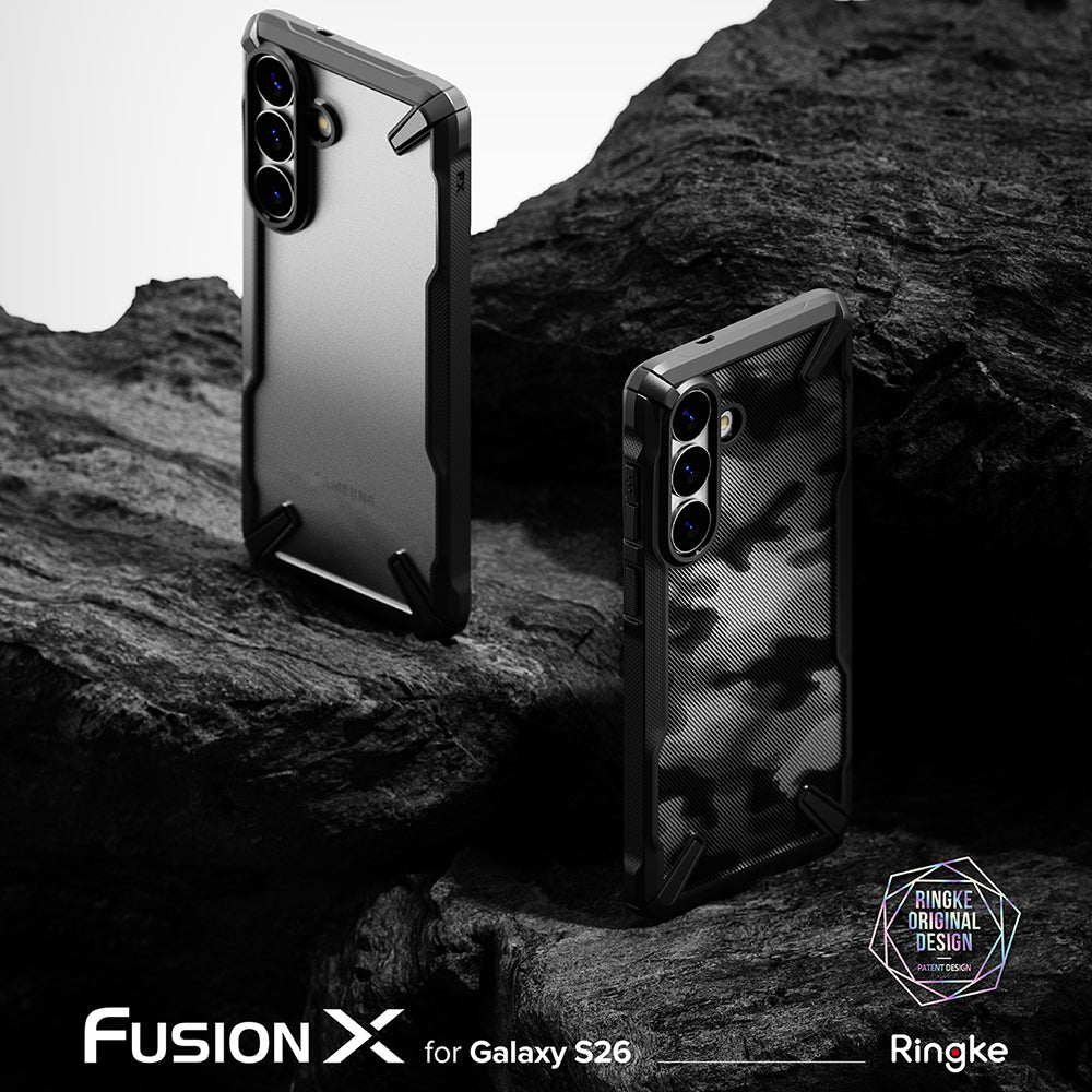 Hülle für Samsung Galaxy S26 Plus S947, Ringke, Fusion X, Schwarz