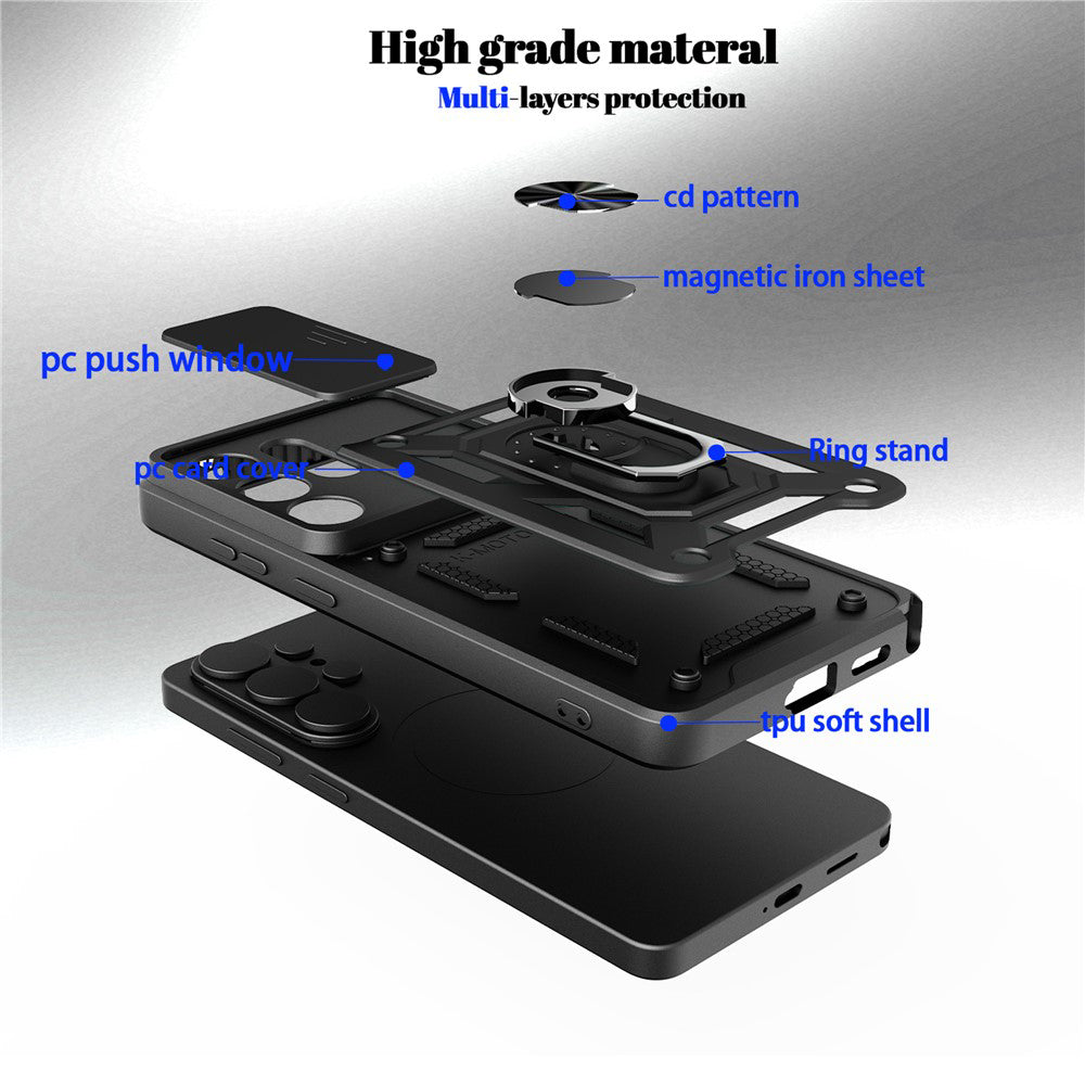 Hülle für Samsung Galaxy S26 Plus S947, Techsuit, CamShield, Grün