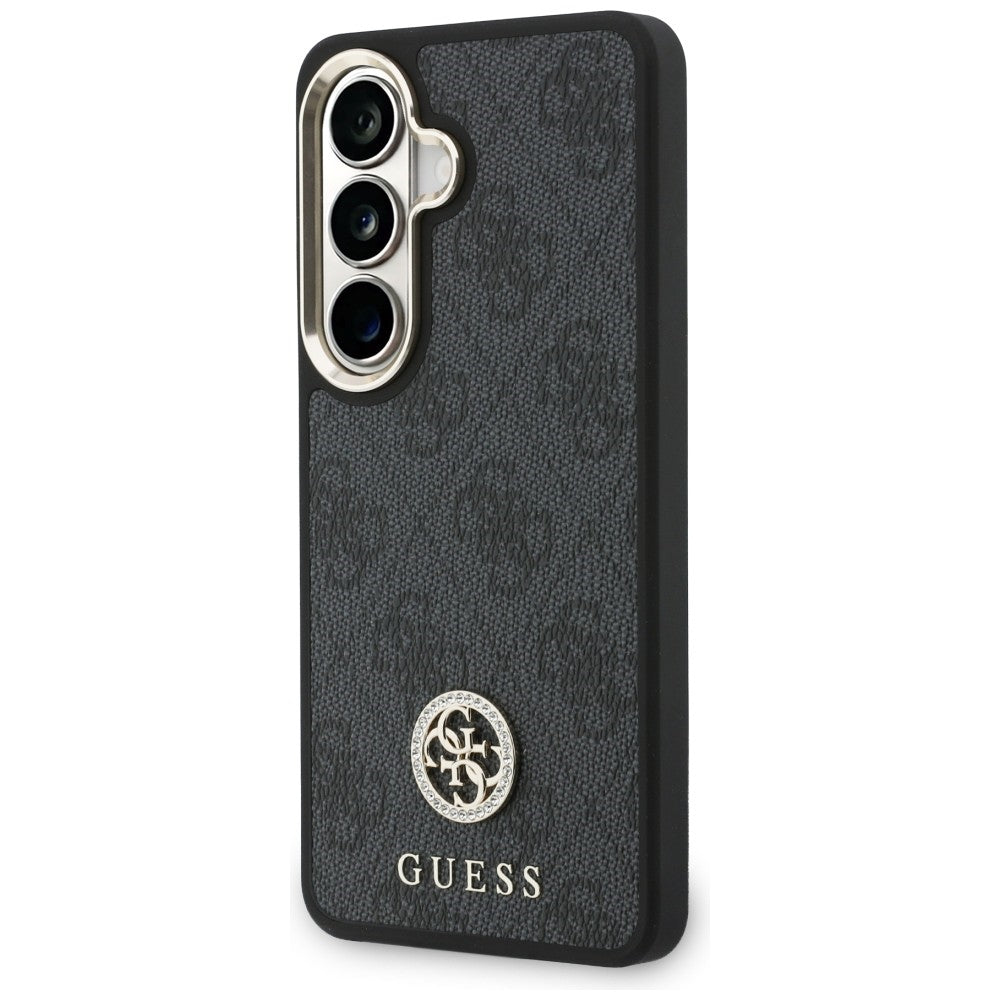 Hülle für Samsung Galaxy S26 S942, GUESS, 4G Big Rhinestone Triangle Strap, Schwarz