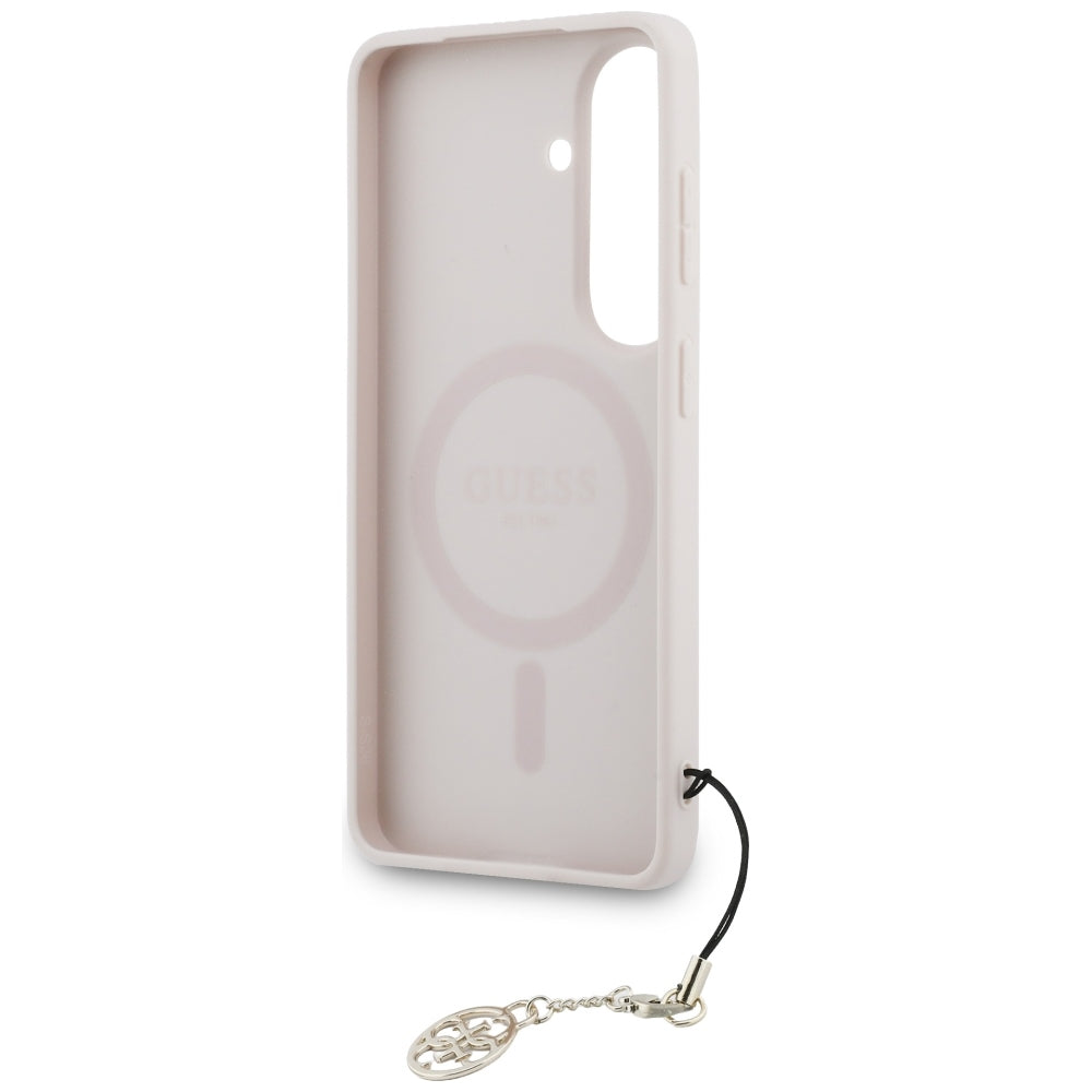 Hülle für Samsung Galaxy S26 S942, Guess, 4G Classic Logo Charm, Rosa