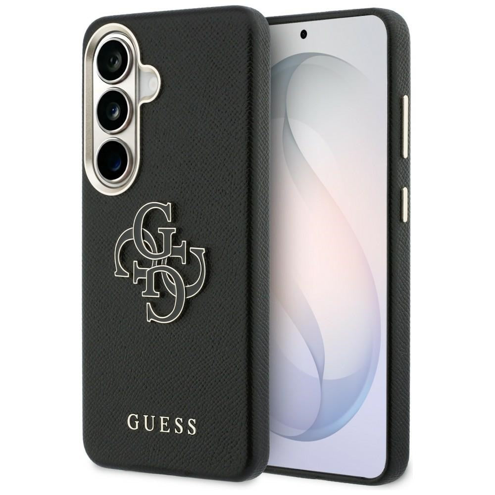 Hülle für Samsung Galaxy S26 S942, Guess, 4G Grained Big and Classic Logo, Schwarz