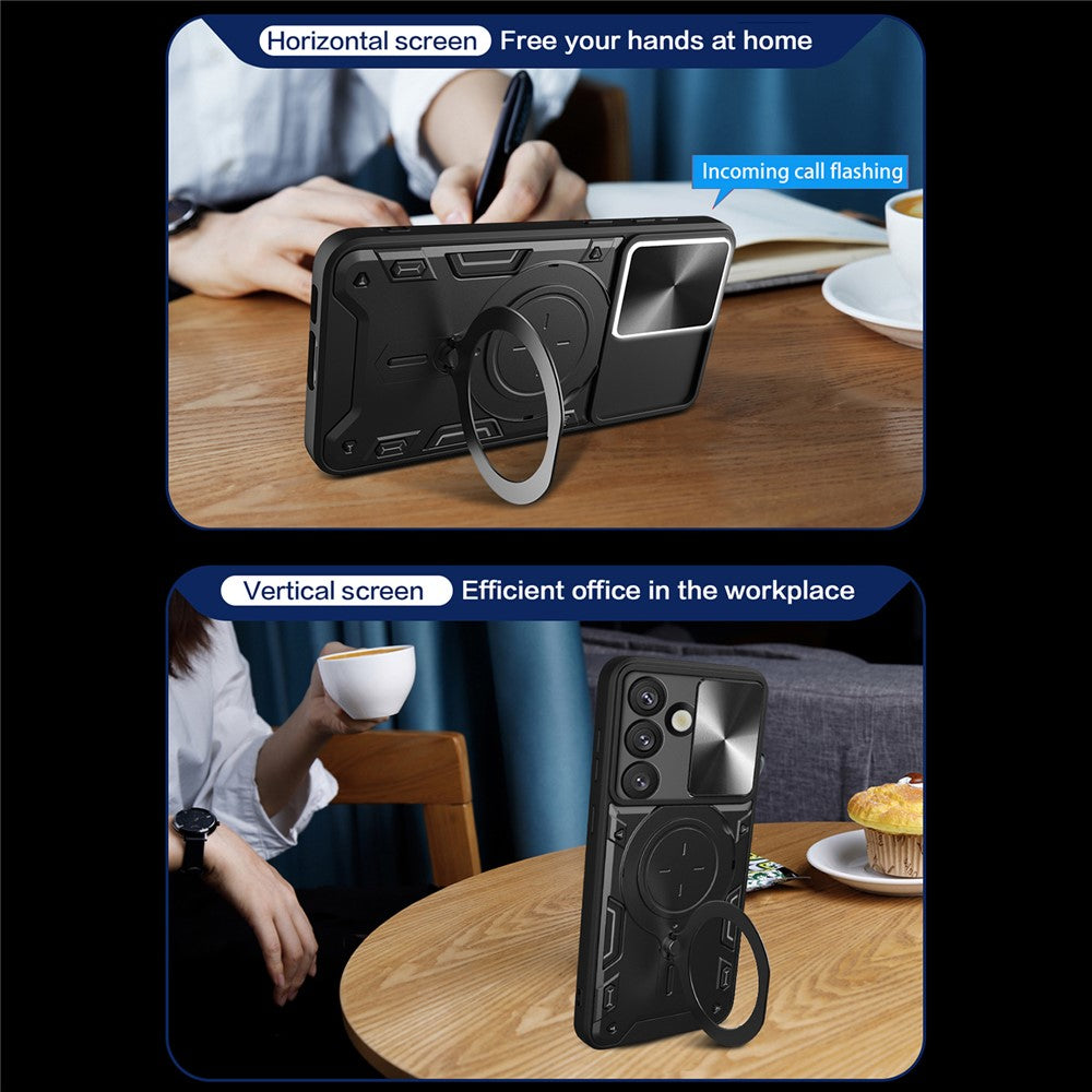 Hülle für Samsung Galaxy S26 S942, Techsuit, CamGuard Pro, Schwarz