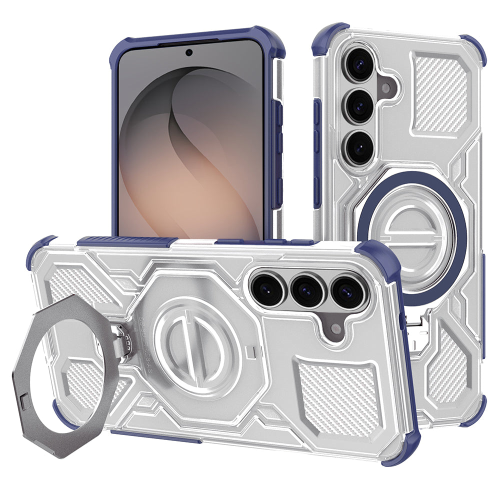Hülle für Samsung Galaxy S26 S942, Techsuit, Carbon Shield Pro, Blau