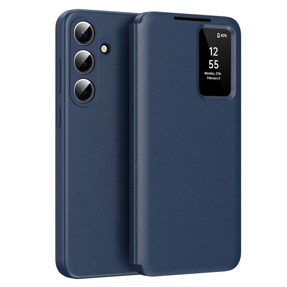 Étui pour Samsung Galaxy S26 S942, Techsuit, SmartView, Bleu