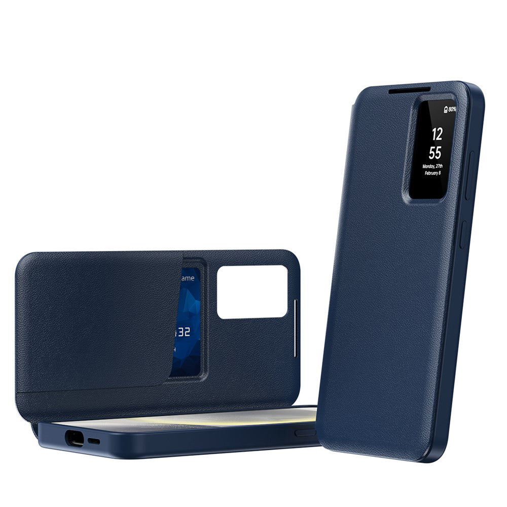 Étui pour Samsung Galaxy S26 S942, Techsuit, SmartView, Bleu