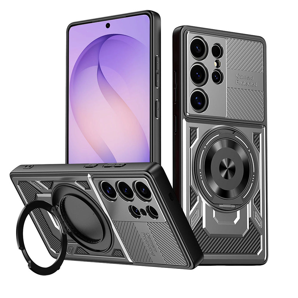 Hülle für Samsung Galaxy S26 Ultra S948, Techsuit, RuggedCam, Grau