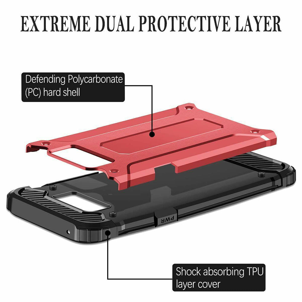 Coque pour Samsung Galaxy S6 G920, Techsuit, Hybrid Armor, Noire