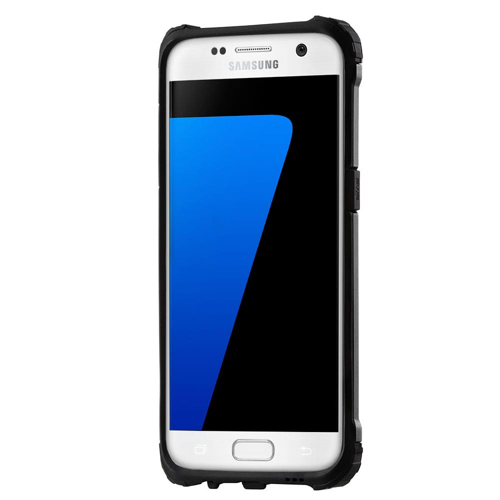 Coque pour Samsung Galaxy S7 edge G935, Techsuit, Hybrid Armor, Noire