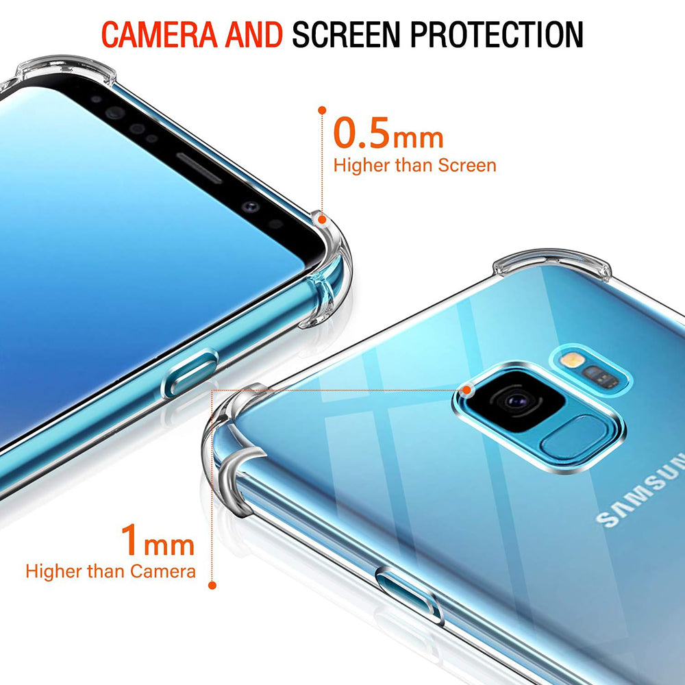 Coque pour Samsung Galaxy S9 G960, Techsuit, Anti-choc Claire, Transparente