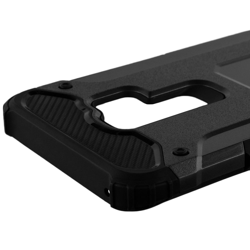 Coque pour Samsung Galaxy S9+ G965, Techsuit, Hybrid Armor, Noire