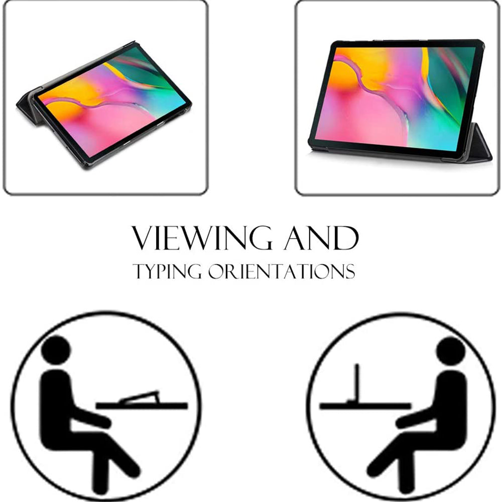 Housse pour Samsung Galaxy Tab A 10.1 (2019), Techsuit, FoldPro, Noire