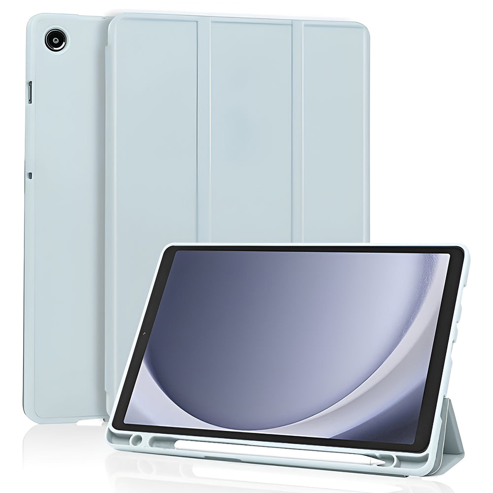 Étui pour Samsung Galaxy Tab A11 / Tab A9, Techsuit, Flex Trifold Nouveau Modèle, Bleu