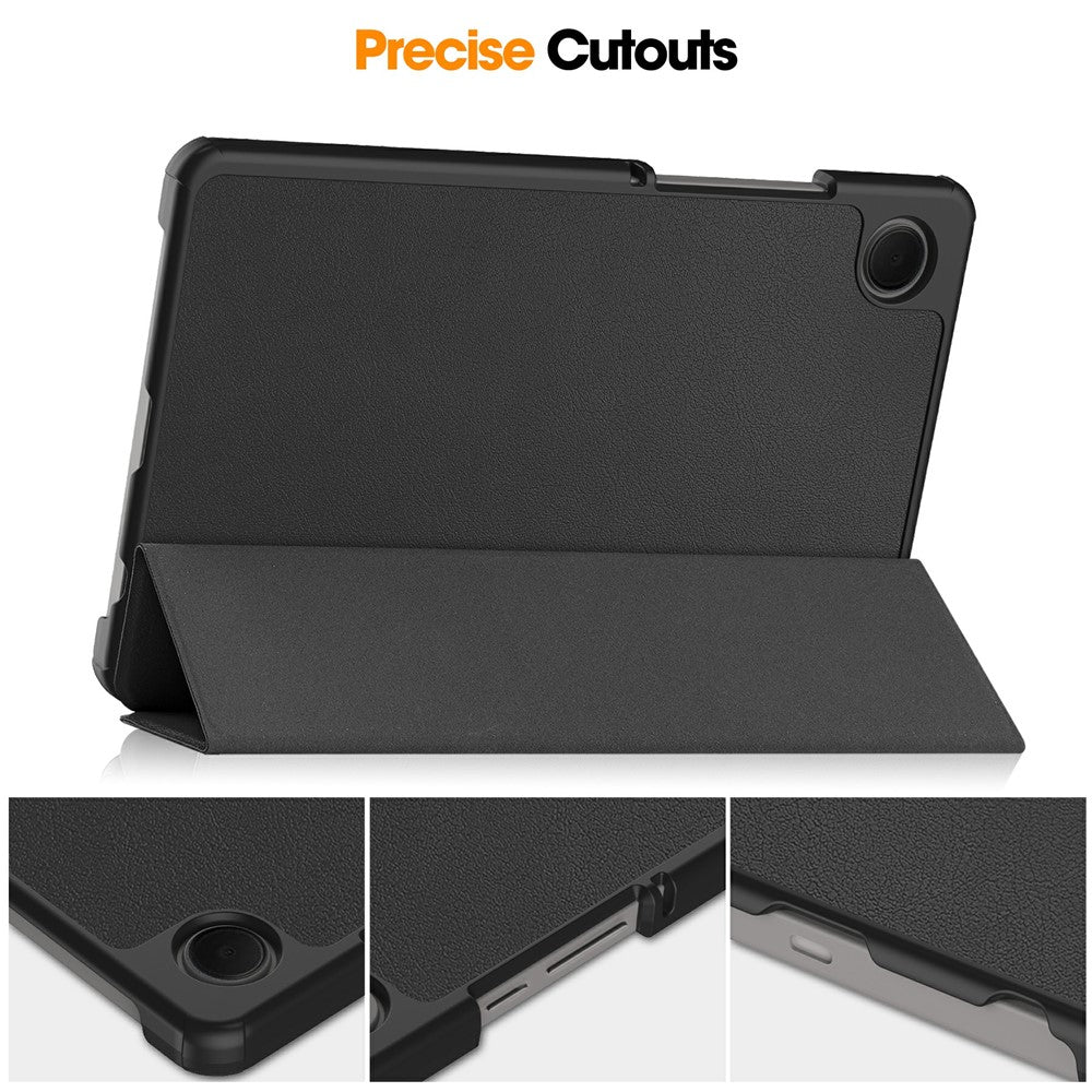 Hülle für Samsung Galaxy Tab A11 / Tab A9, Techsuit, FoldPro Neues Modell, Schwarz