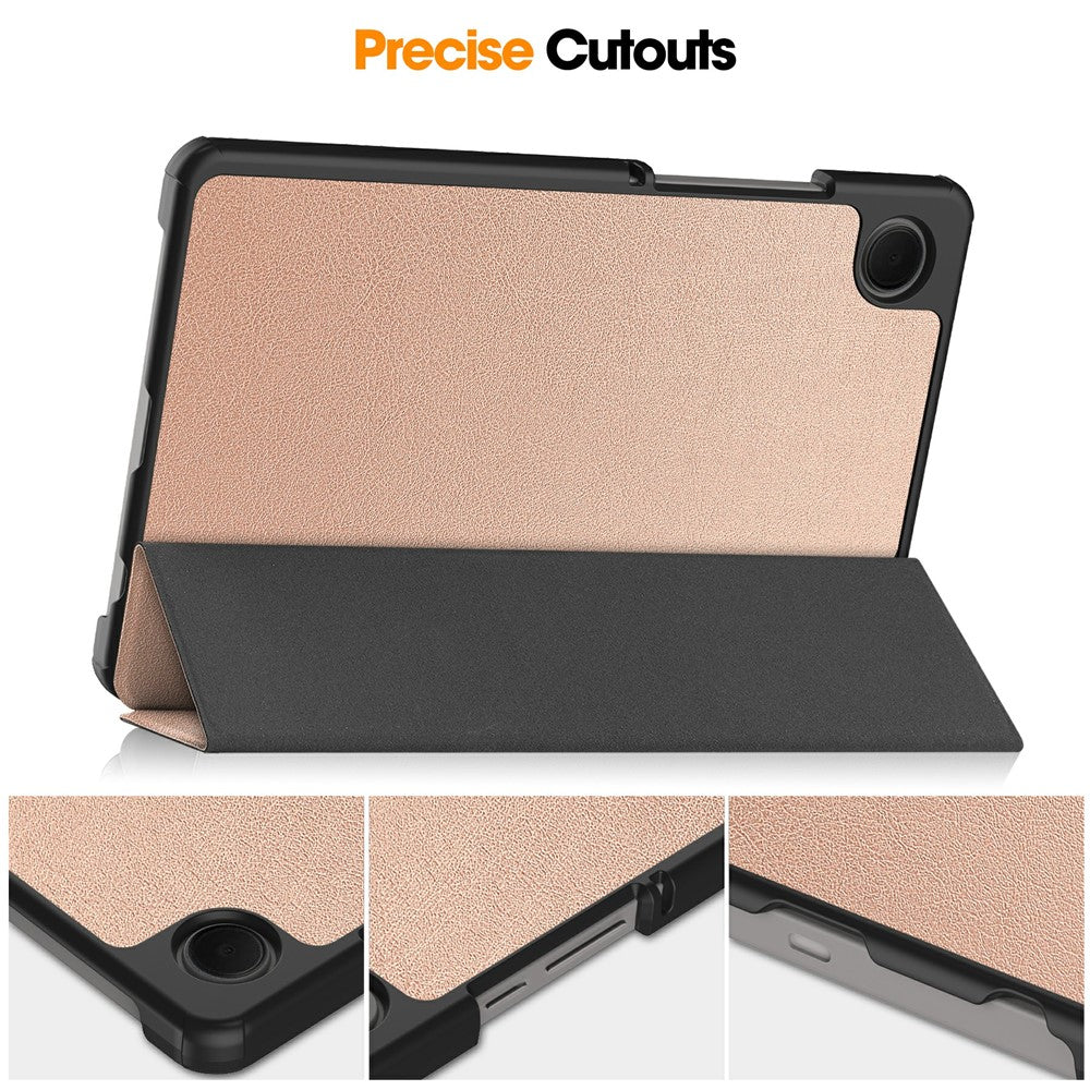 Étui pour Samsung Galaxy Tab A11 / Tab A9, Techsuit, FoldPro, Rose Doré