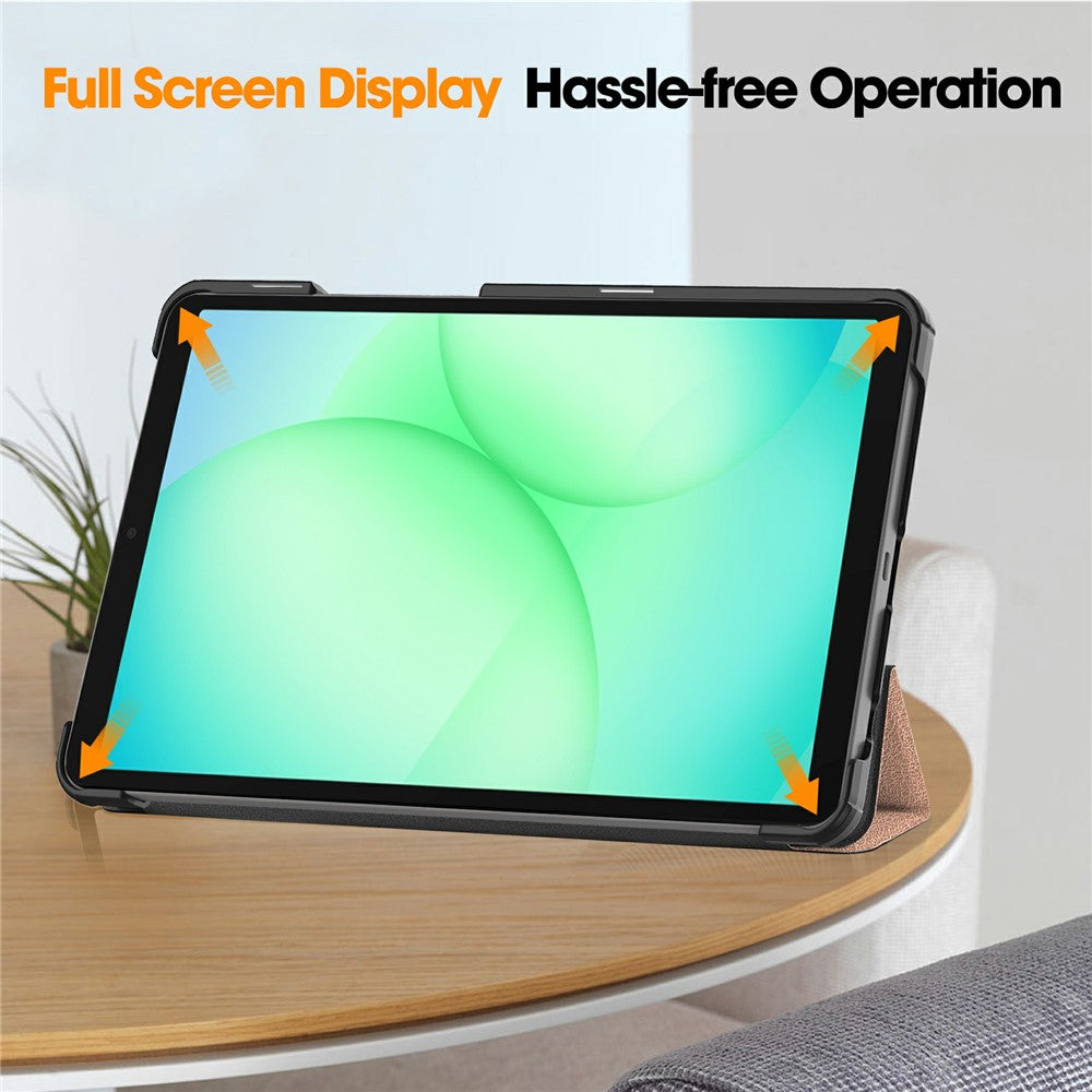 Étui pour Samsung Galaxy Tab A11 / Tab A9, Techsuit, FoldPro, Rose Doré
