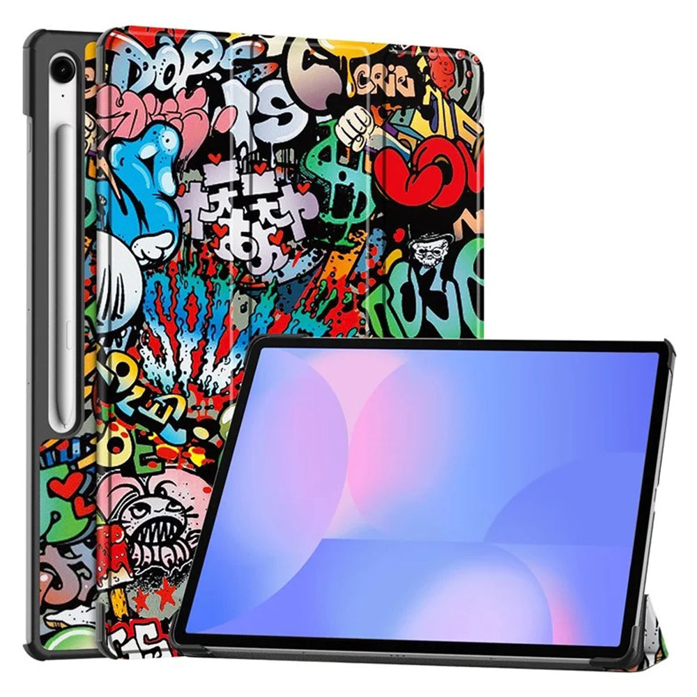 Coque pour Samsung Galaxy Tab S10 FE+, Techsuit, FoldPro Urban Vibe, Multicolore