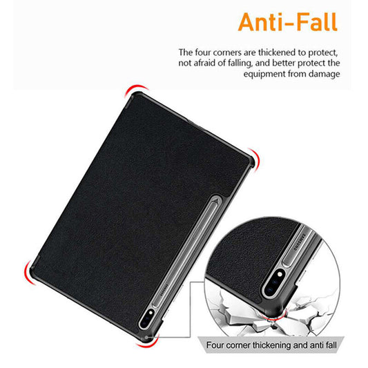 Hülle für Samsung Galaxy Tab S10 Ultra / Tab S9 Ultra / Tab S8 Ultra, Techsuit, FoldPro, Schwarz
