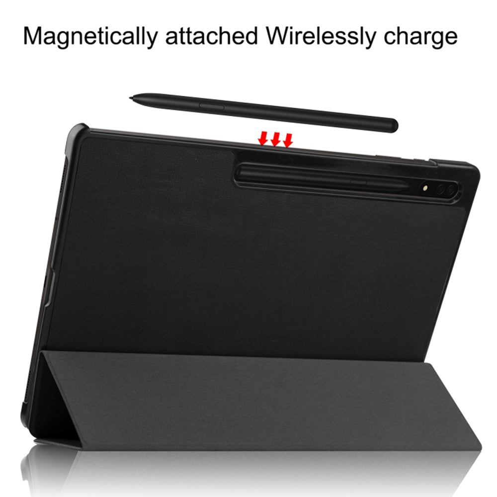 Coque pour Samsung Galaxy Tab S8 Ultra, Techsuit, FoldPro, Noire