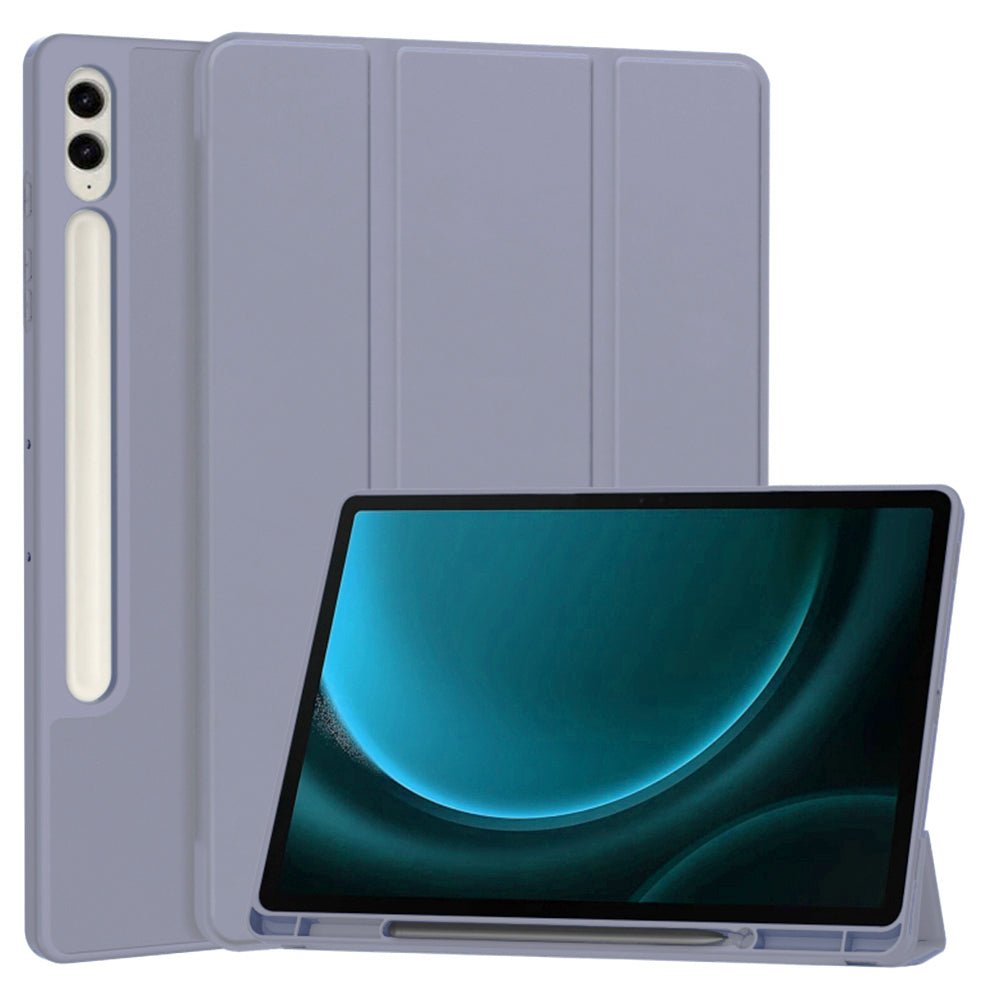Housse pour Samsung Galaxy Tab S9 FE+, Techsuit, Flex Trifold, Violet