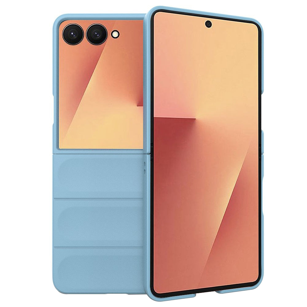Coque pour Samsung Galaxy Z Flip7 F766, Techsuit, Magic Shield, Bleu
