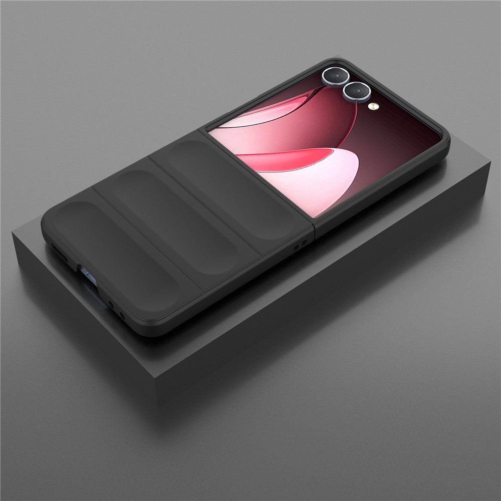 Coque pour Samsung Galaxy Z Flip7 F766, Techsuit, Magic Shield, Bordeaux