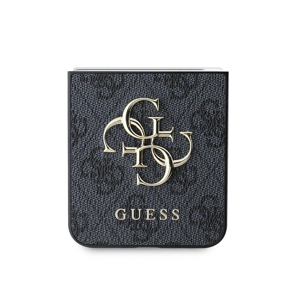 Étui pour Samsung Galaxy Z Flip7 FE F761 / Z Flip6 F741, Guess, Logo Métal 4G, Rose