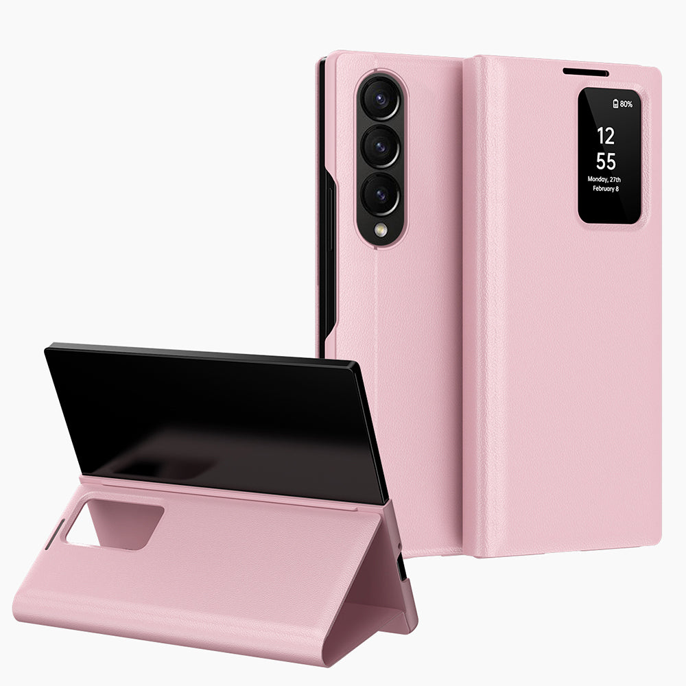 Coque pour Samsung Galaxy Z Fold3 5G F926, Techsuit, SmartView, Rose