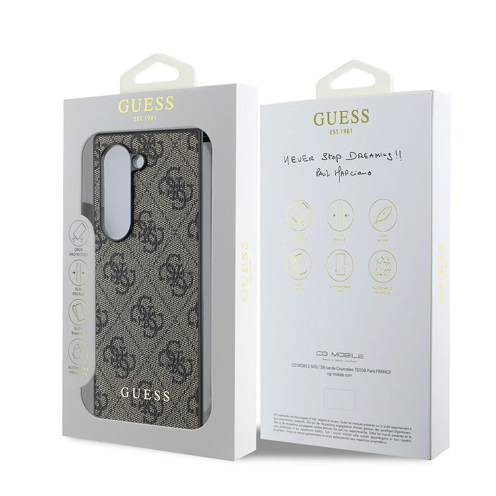 Hülle für Samsung Galaxy Z Fold6 F956, Guess, 4G, Braun