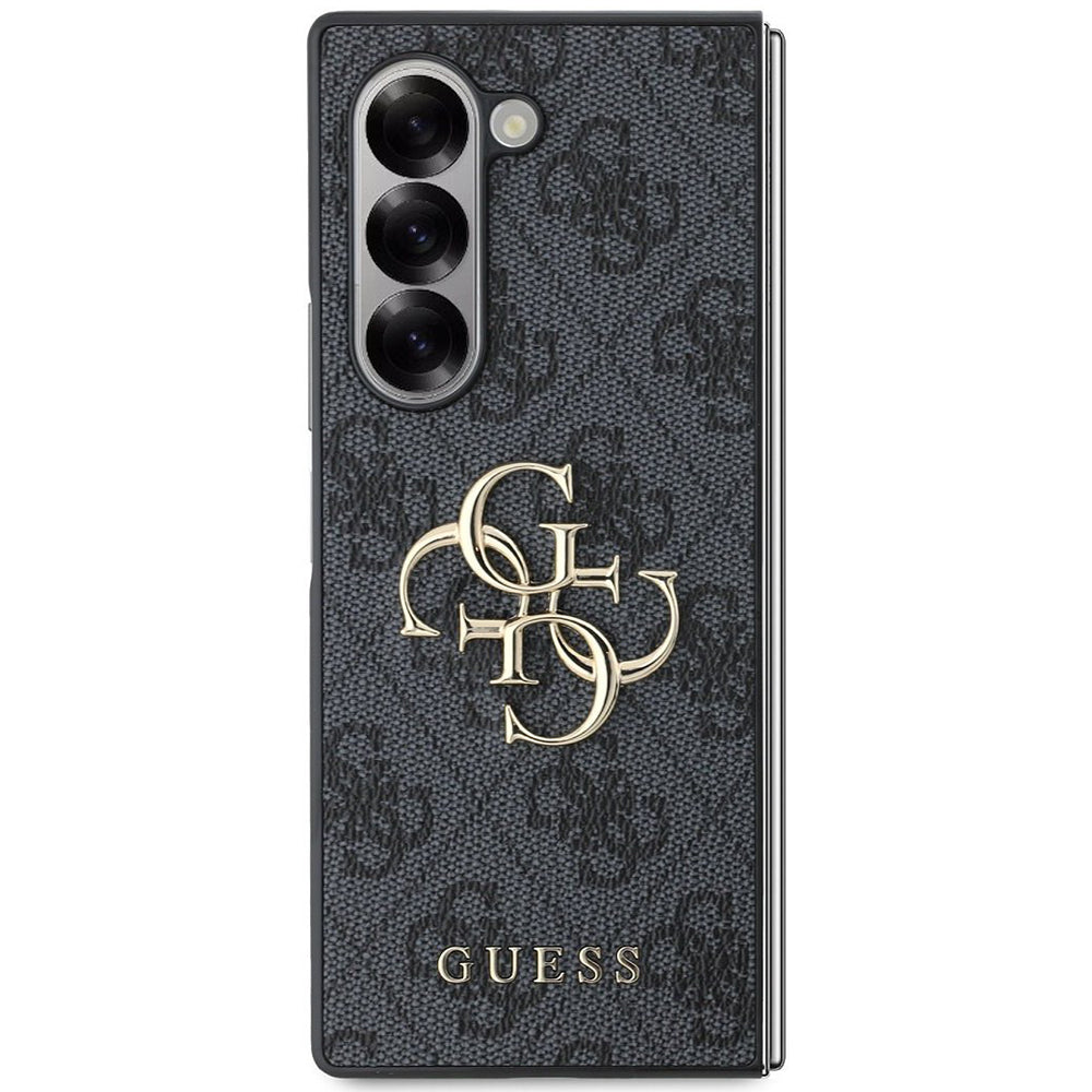 Hülle für Samsung Galaxy Z Fold6 F956, Guess, 4G Metal Logo, Schwarz