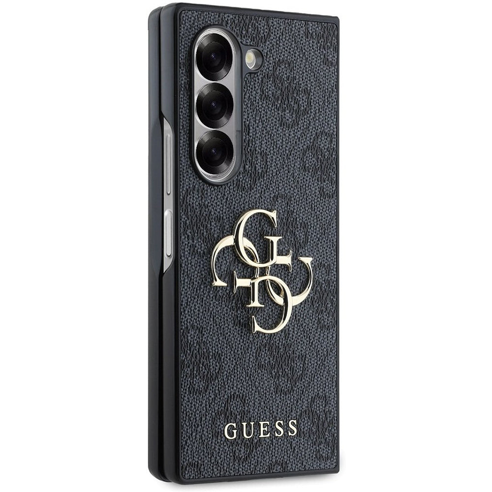 Hülle für Samsung Galaxy Z Fold6 F956, Guess, 4G Metal Logo, Schwarz