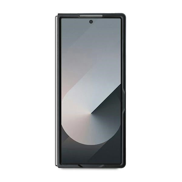 Case for Samsung Galaxy Z Fold6 F956, Karl Lagerfeld, Saffiano Monogram Karl's Head Metal, Black