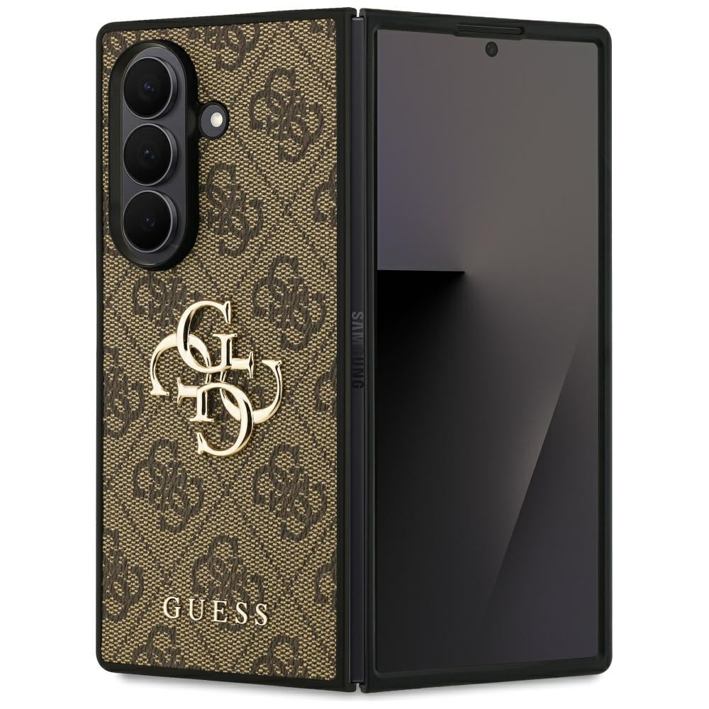 Hülle für Samsung Galaxy Z Fold7 F966, Guess, 4G Big Logo, Braun