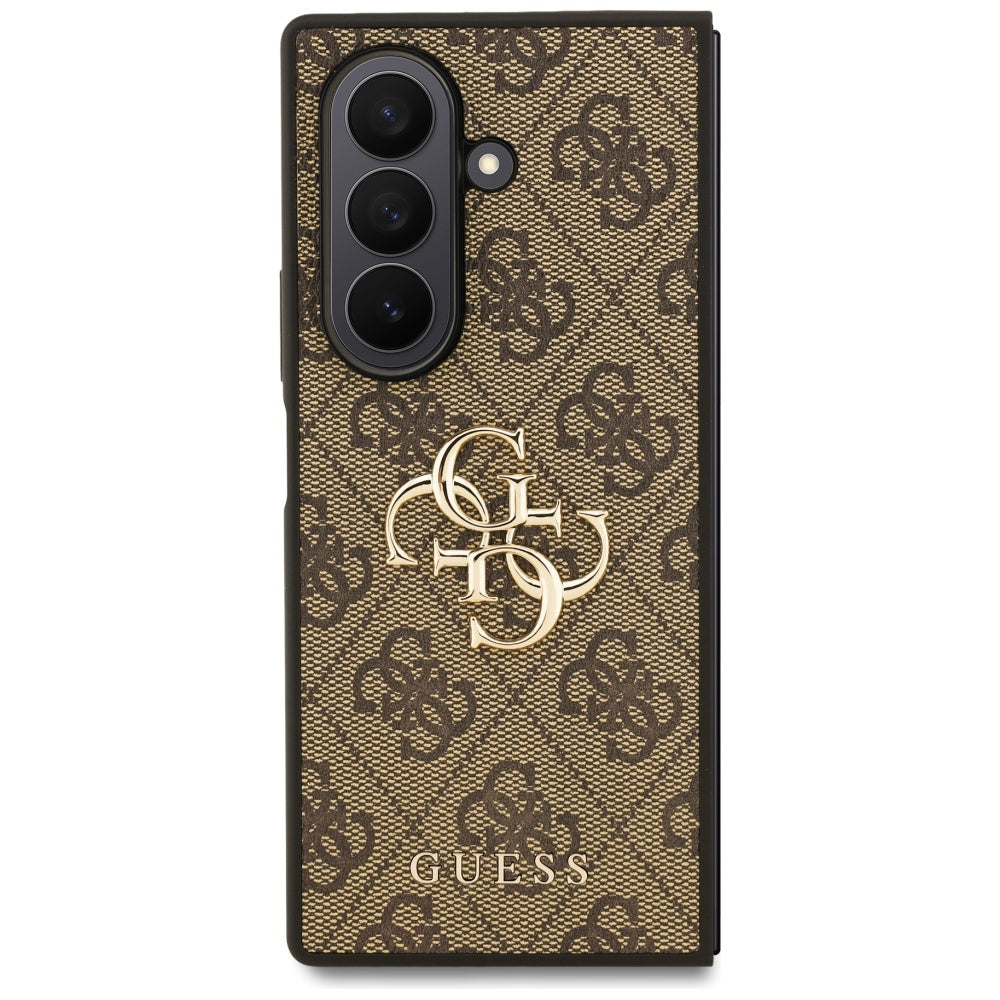 Hülle für Samsung Galaxy Z Fold7 F966, Guess, 4G Big Logo, Braun
