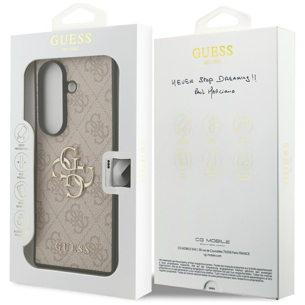 Étui pour Samsung Galaxy Z Fold7 F966, Guess, 4G Big Logo, Rose