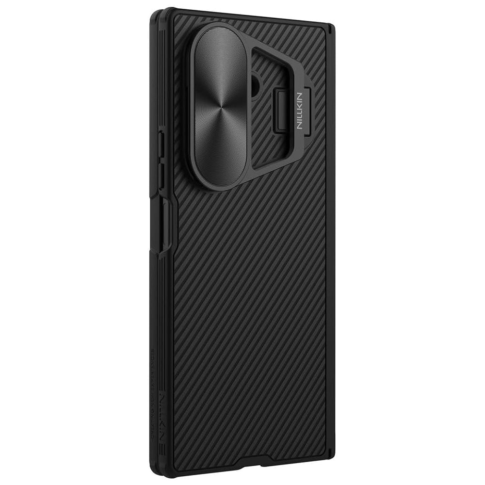 Coque pour Samsung Galaxy Z Fold7 F966, Nillkin, CamShield Prop avec couvercle d'objectif en métal, Noir