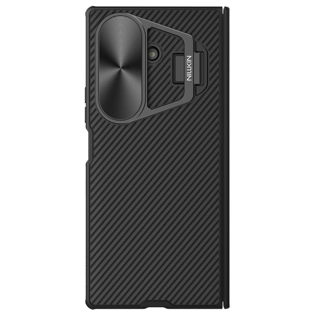 Coque pour Samsung Galaxy Z Fold7 F966, Nillkin, CamShield Prop avec couvercle d'objectif en métal, Noir