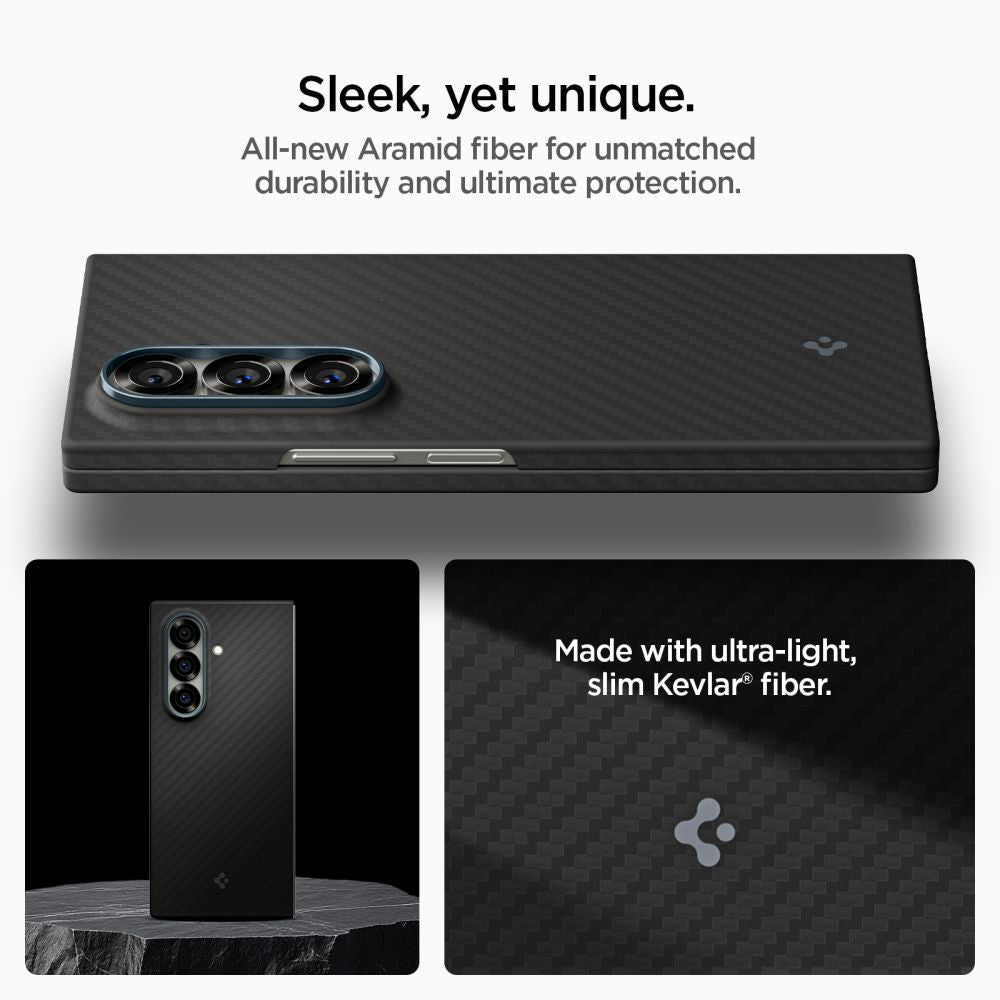 Étui pour Samsung Galaxy Z Fold7 F966, Spigen, Air Skin, Noir ACS09555