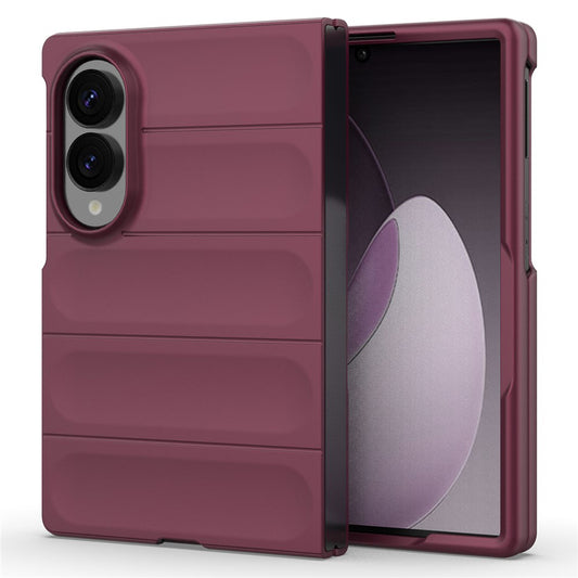 Hülle für Samsung Galaxy Z Fold8 F976, Techsuit, Magic Shield, Weinrot