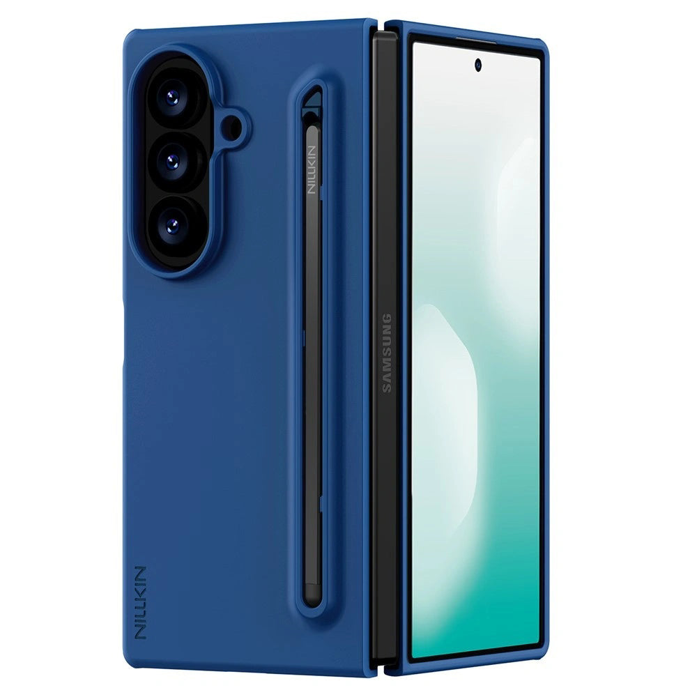 Coque pour Samsung Galaxy Z Fold8 Ultra F976, Nillkin, Flex Pure avec support pour S-Pen, Bleue