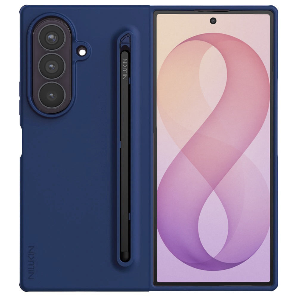 Coque pour Samsung Galaxy Z Fold8 Ultra F976, Nillkin, Flex Pure avec support pour S-Pen, Bleue