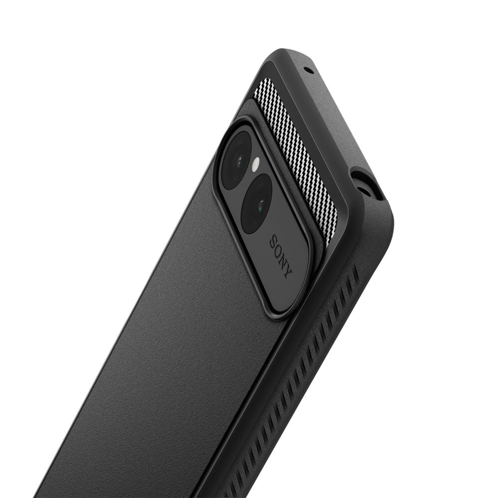 Hülle für Sony Xperia 10 VII, Spigen, Rugged Armor, Schwarz
