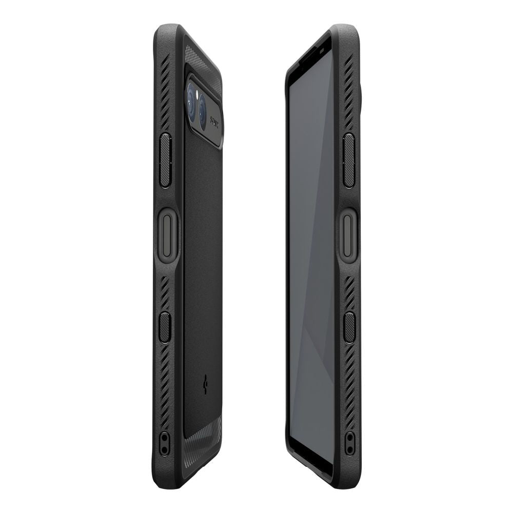 Hülle für Sony Xperia 10 VII, Spigen, Rugged Armor, Schwarz
