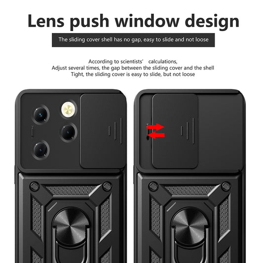 Hülle für Tecno Spark 20 Pro / Infinix Hot 40 / Hot 40 Pro, Techsuit, CamShield, Schwarz