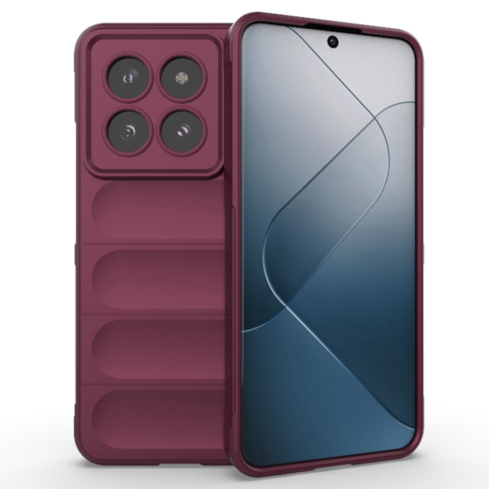 Coque pour Xiaomi 14 Pro, Techsuit, Magic Shield, Bordeaux