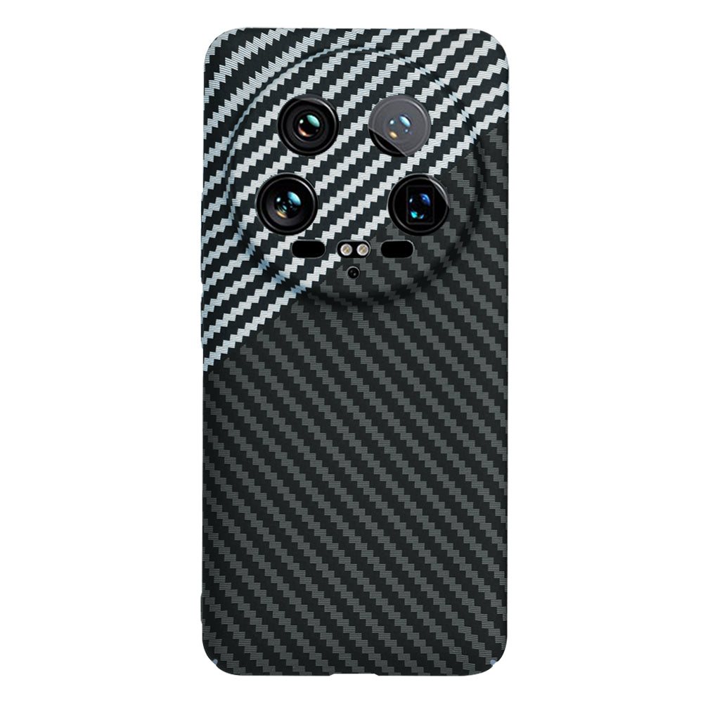 Coque pour Xiaomi 14 Ultra, Techsuit, Carbonite FiberShell, Noir Gris