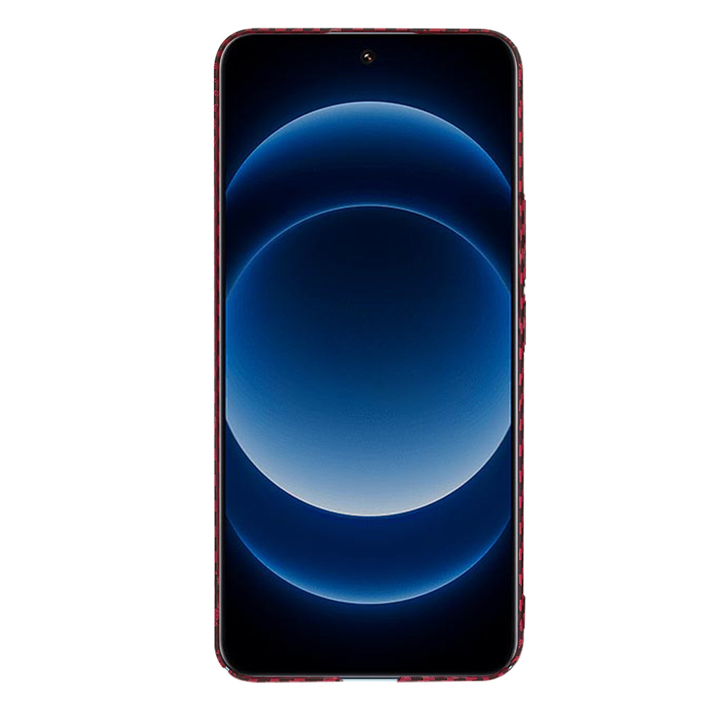Coque pour Xiaomi 14 Ultra, Techsuit, Carbonite FiberShell, Rouge