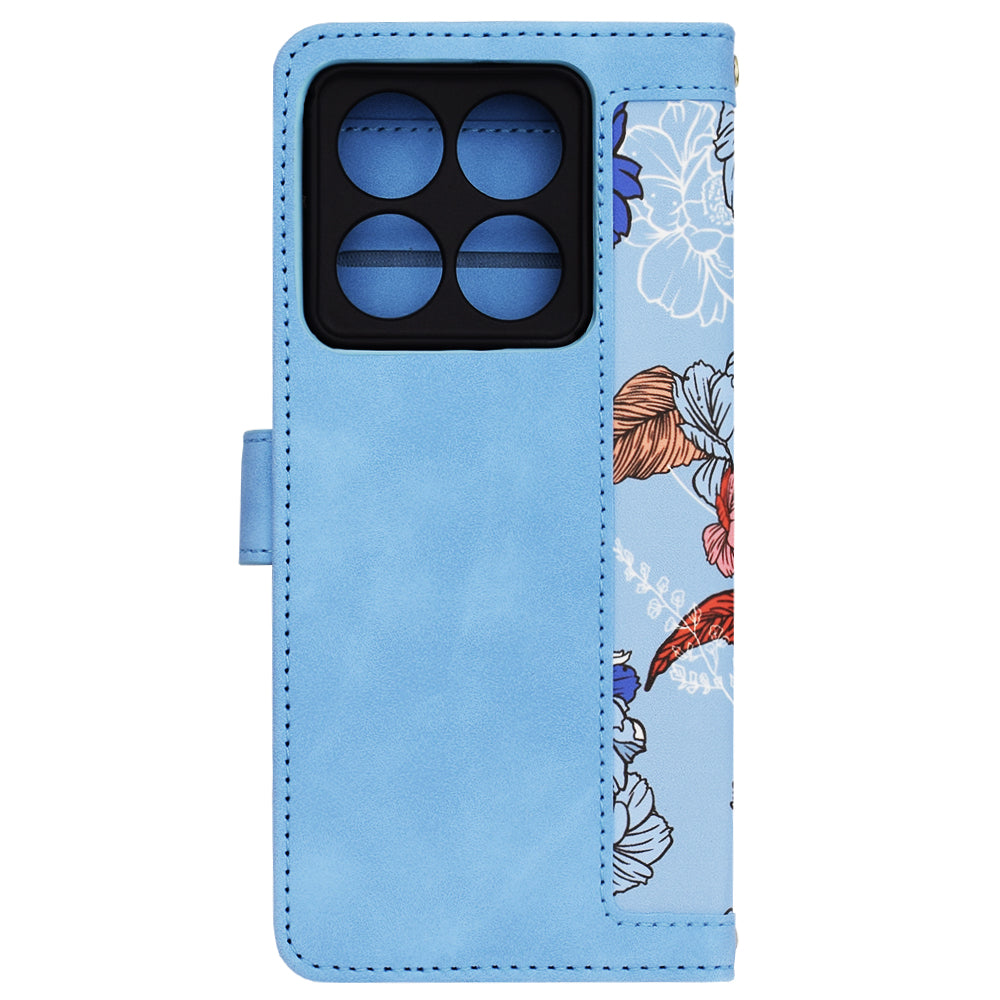 Coque pour Xiaomi 14T Pro, Techsuit, FlipCraft, Bleu